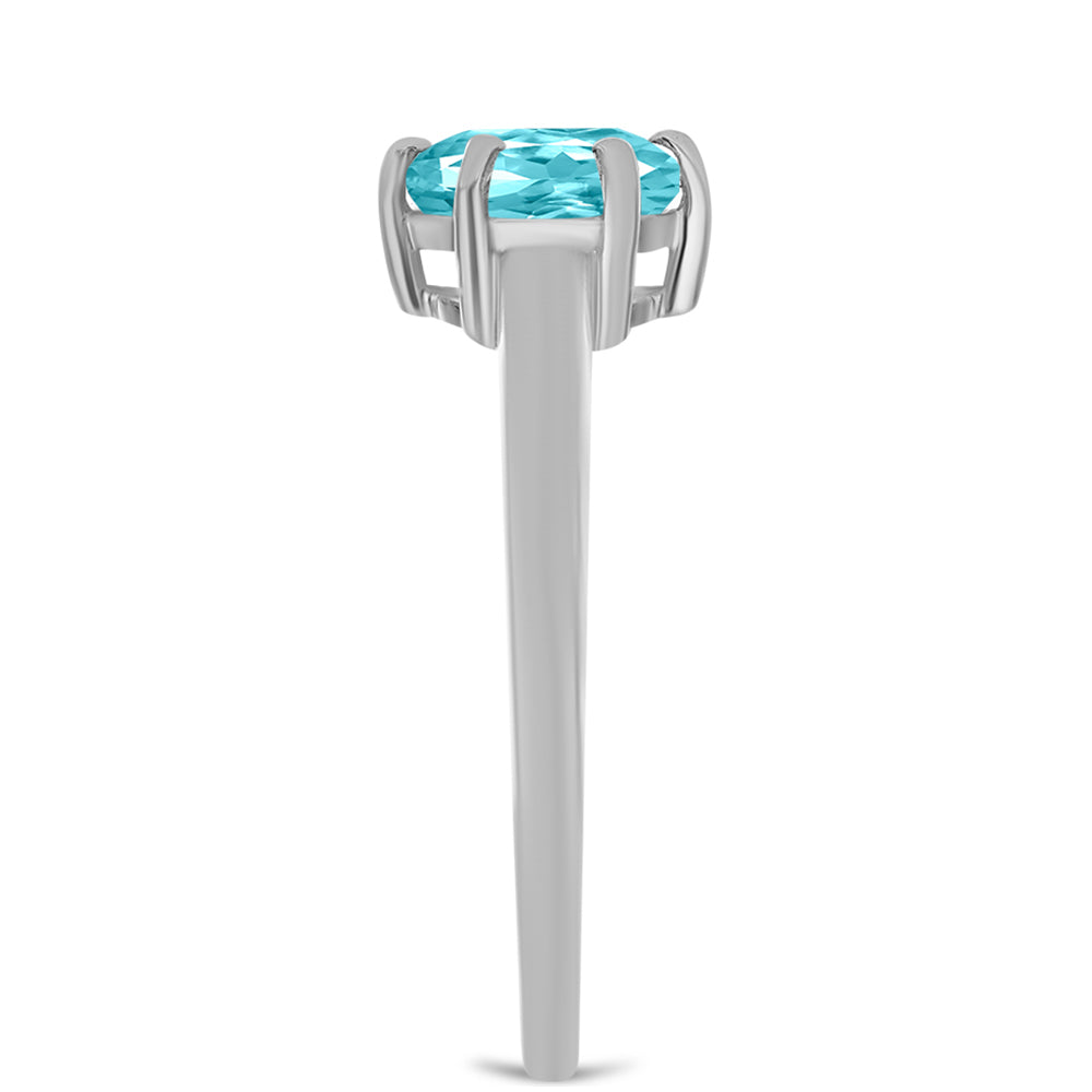 Anillo de Plata con Cuarzo Paraiba 4 