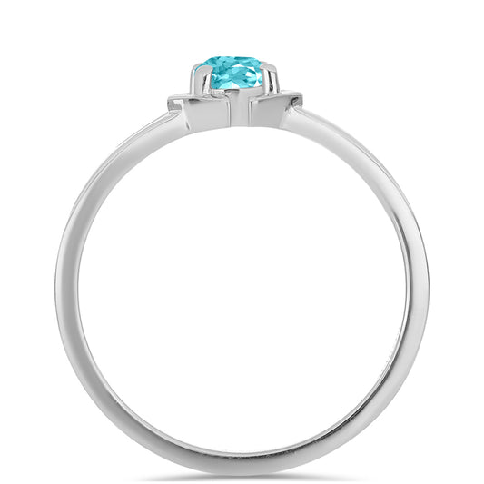 Anillo de Plata con Cuarzo Paraiba