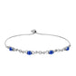 Pulsera de Plata con Zafiro Azul Australiano