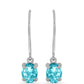 Pendientes de Plata con Cuarzo Paraiba