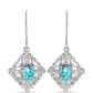 Pendientes de Plata con Cuarzo Paraiba