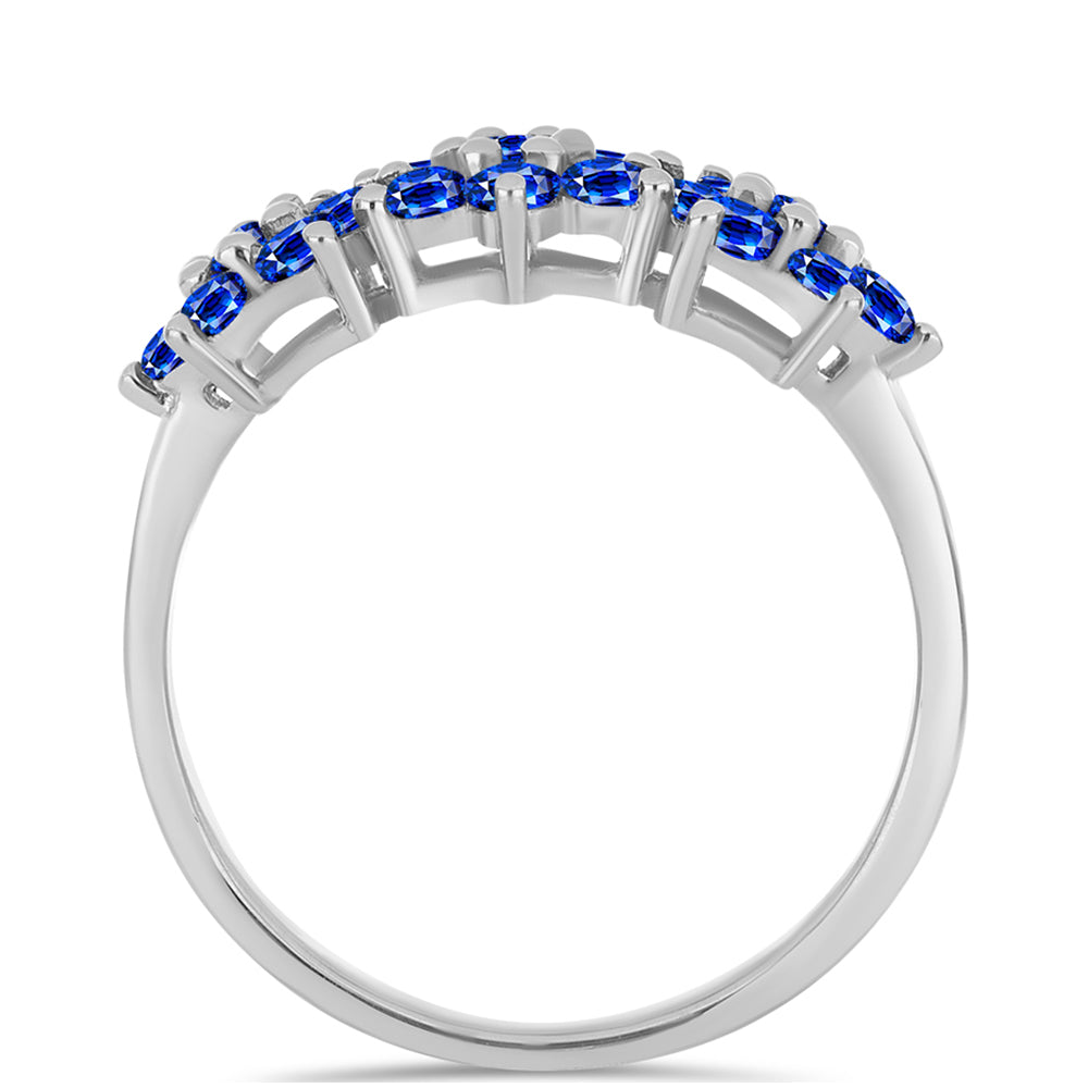 Anillo de Plata con Zafiro Azul Australiano 2 