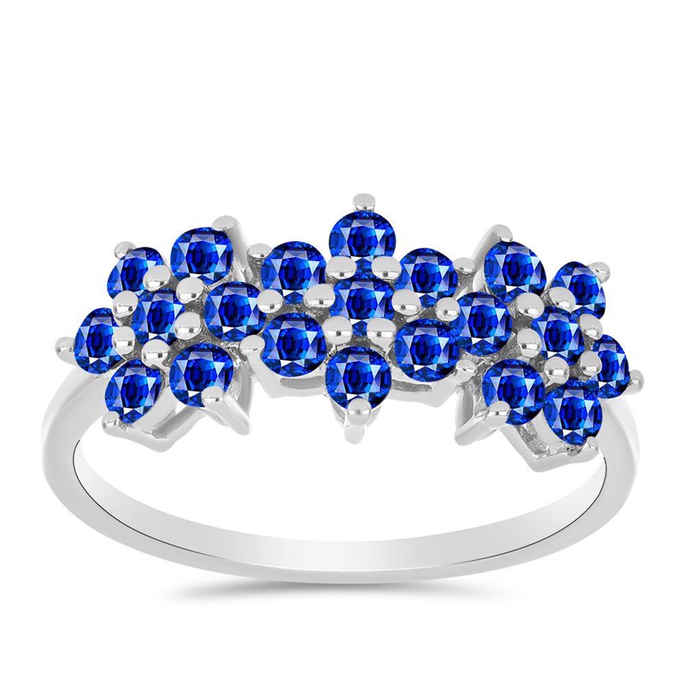 Anillo de Plata con Zafiro Azul Australiano 3 