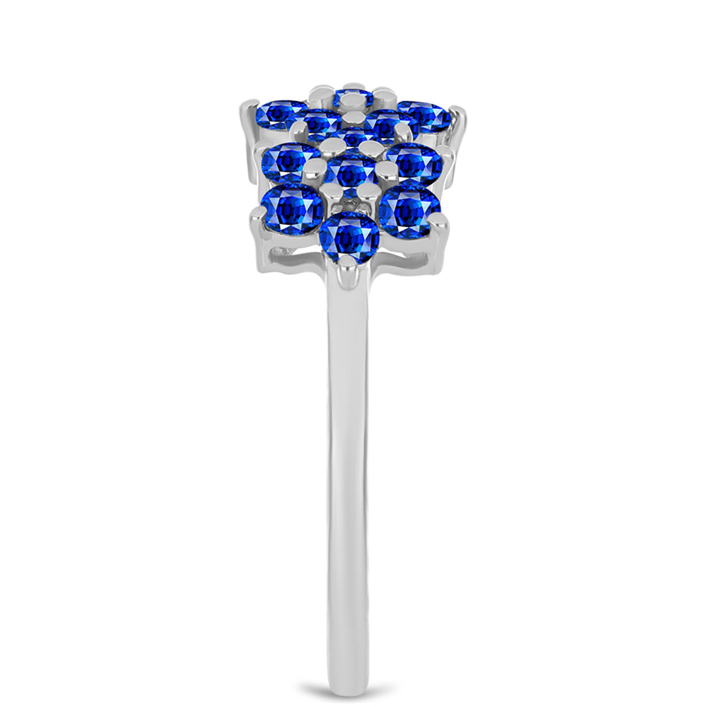 Anillo de Plata con Zafiro Azul Australiano 4 