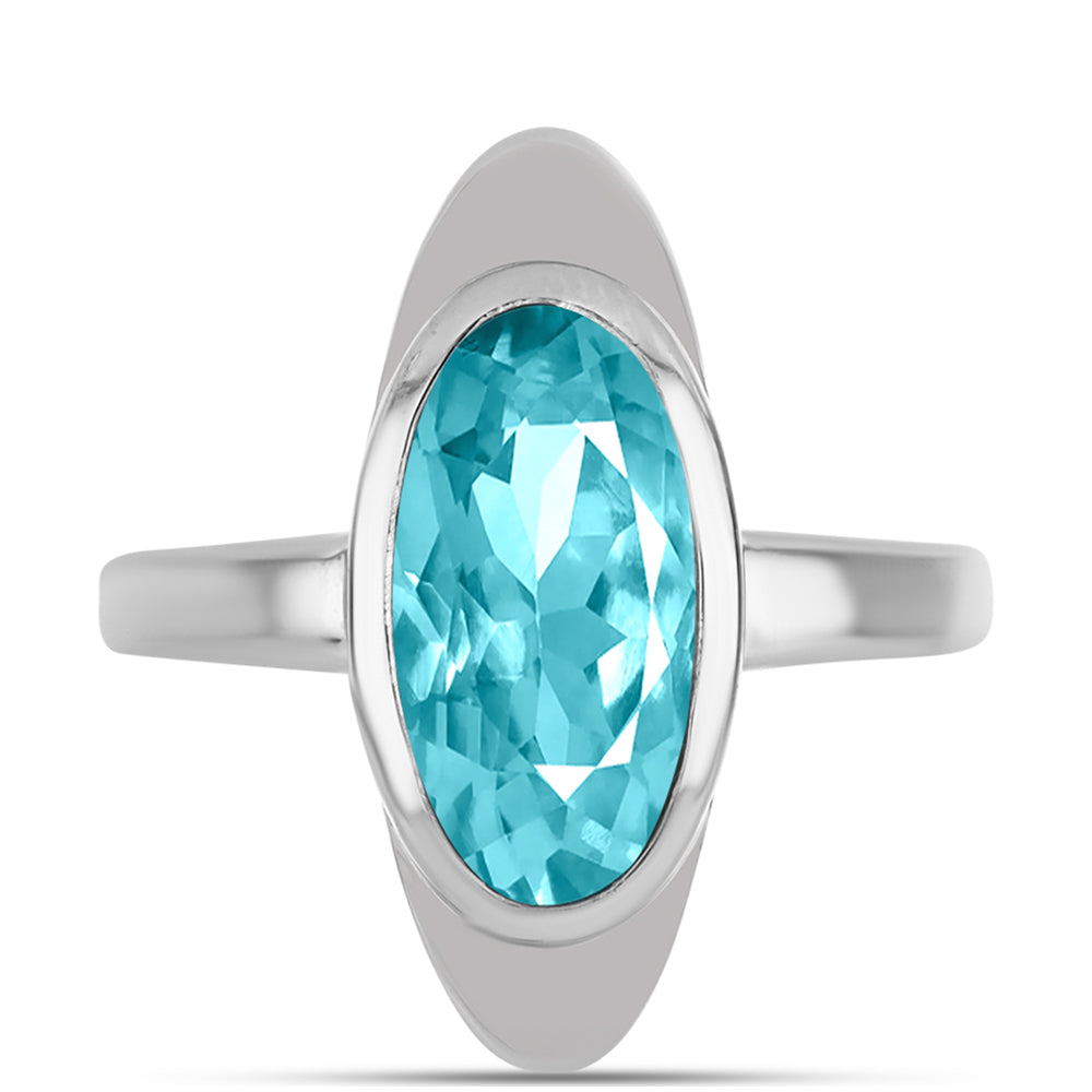Anillo de Plata con Cuarzo Paraiba