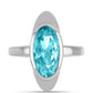 Anillo de Plata con Cuarzo Paraiba