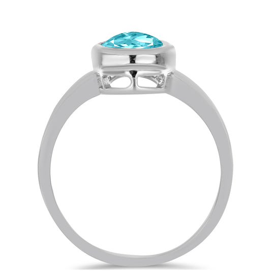 Anillo de Plata con Cuarzo Paraiba