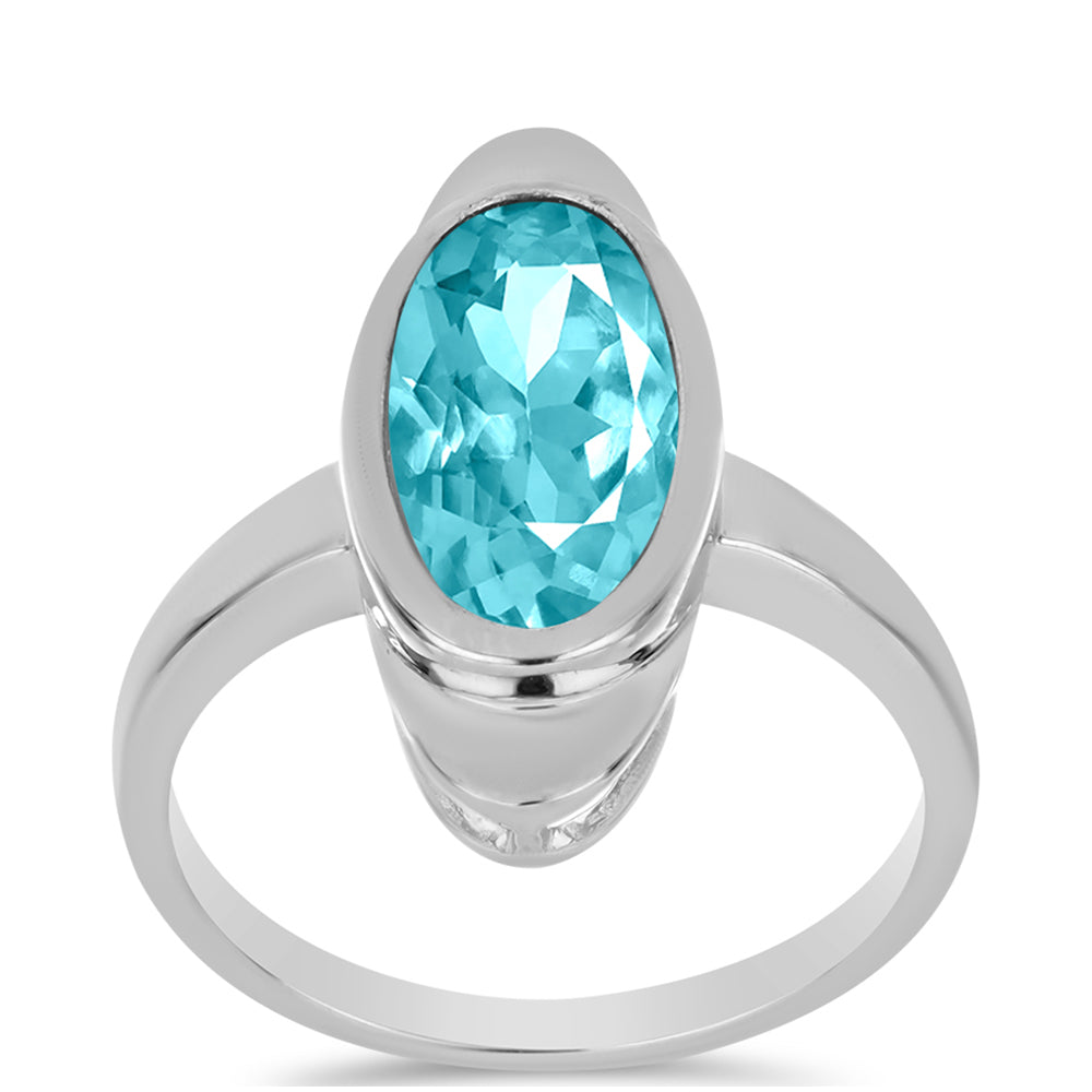 Anillo de Plata con Cuarzo Paraiba 3 