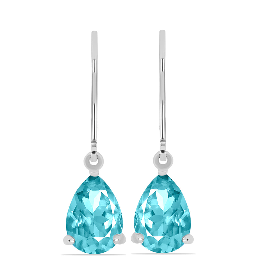 Pendientes de Plata con Cuarzo Paraiba 1 