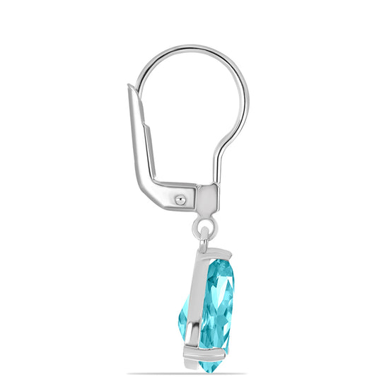 Pendientes de Plata con Cuarzo Paraiba