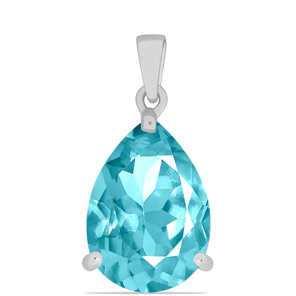 Colgante de Plata con Cuarzo Paraiba 1 