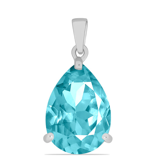 Colgante de Plata con Cuarzo Paraiba