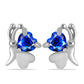 Pendientes de Plata con Zafiro Azul Australiano