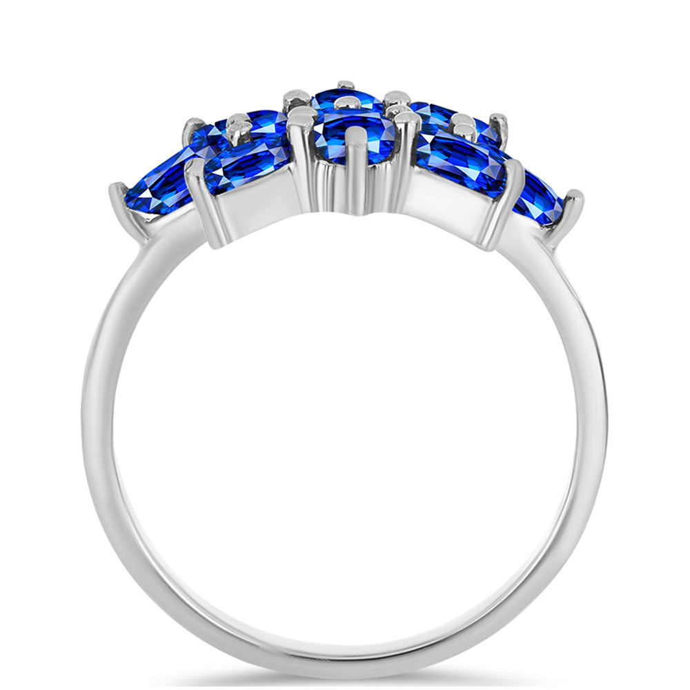 Anillo de Plata con Zafiro Azul Australiano 2 