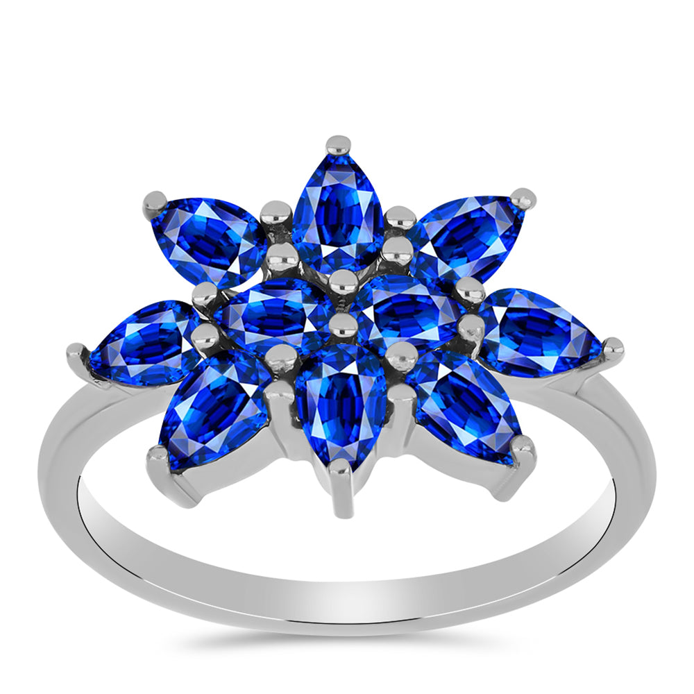 Anillo de Plata con Zafiro Azul Australiano 3 
