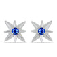 Pendientes de Plata con Zafiro Azul Australiano