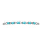 Pulsera de Plata con Cuarzo Paraiba