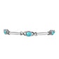 Pulsera de Plata con Cuarzo Paraiba