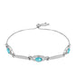 Pulsera de Plata con Cuarzo Paraiba