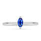 Anillo de Plata con Zafiro Azul Australiano