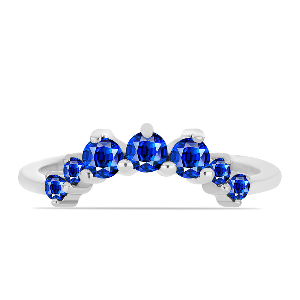 Anillo de Plata con Zafiro Azul Australiano 1 
