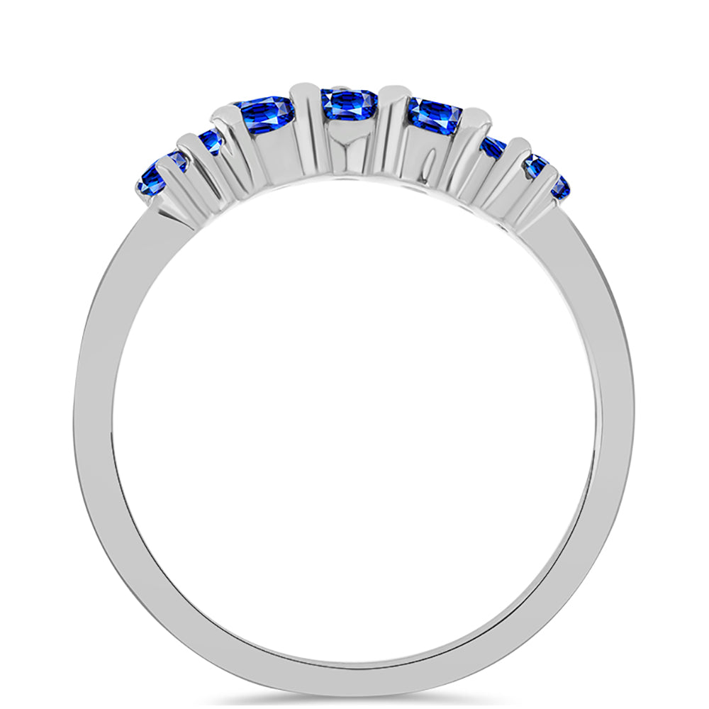 Anillo de Plata con Zafiro Azul Australiano 2 