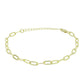 Pulsera de Plata Bañada en Oro