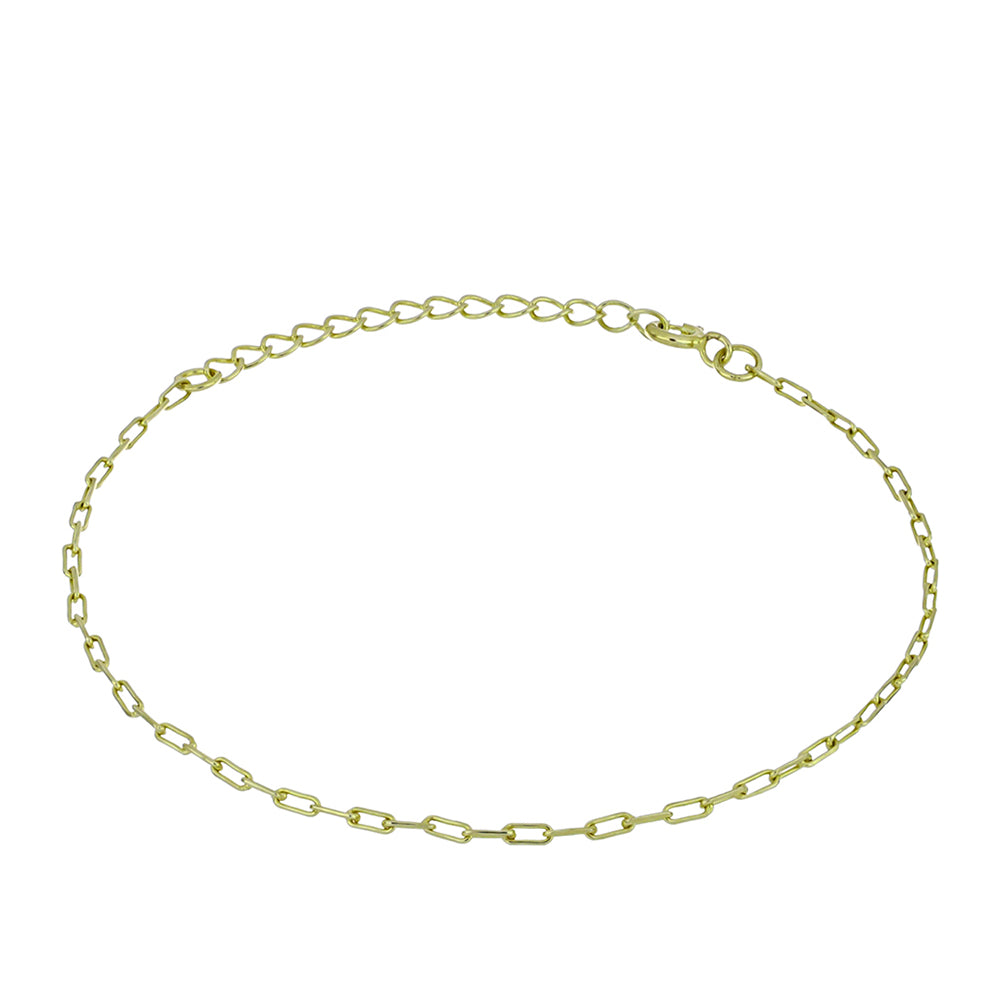 Pulsera de Plata Bañada en Oro 1 