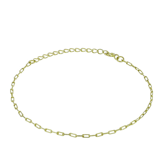 Pulsera de Plata Bañada en Oro