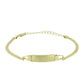 Pulsera de Plata Bañada en Oro