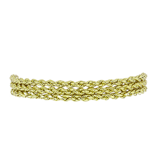 Pulsera de Plata Bañada en Oro