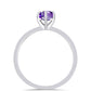 Anillo de Plata con Amatista de Marruecos