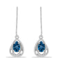 Pendientes de Plata con Topacio Azul Londres