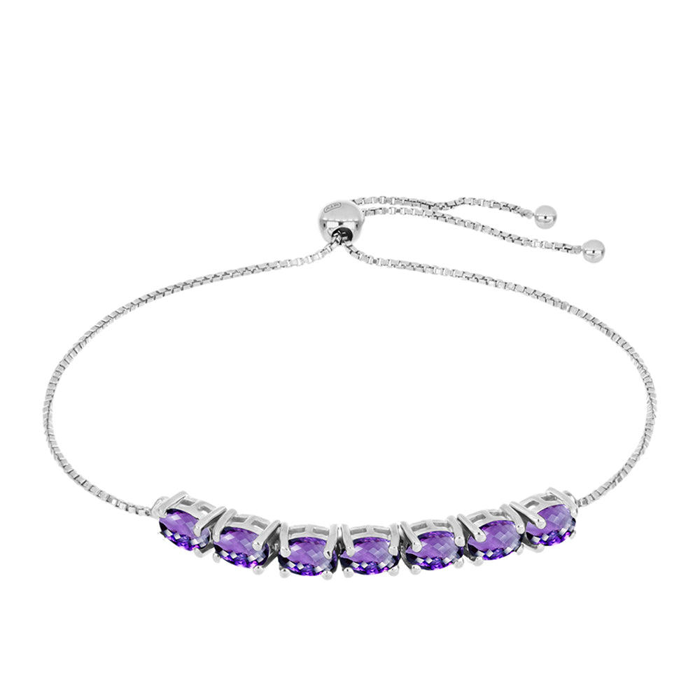 Pulsera de Plata con Amatista de Marruecos 1 