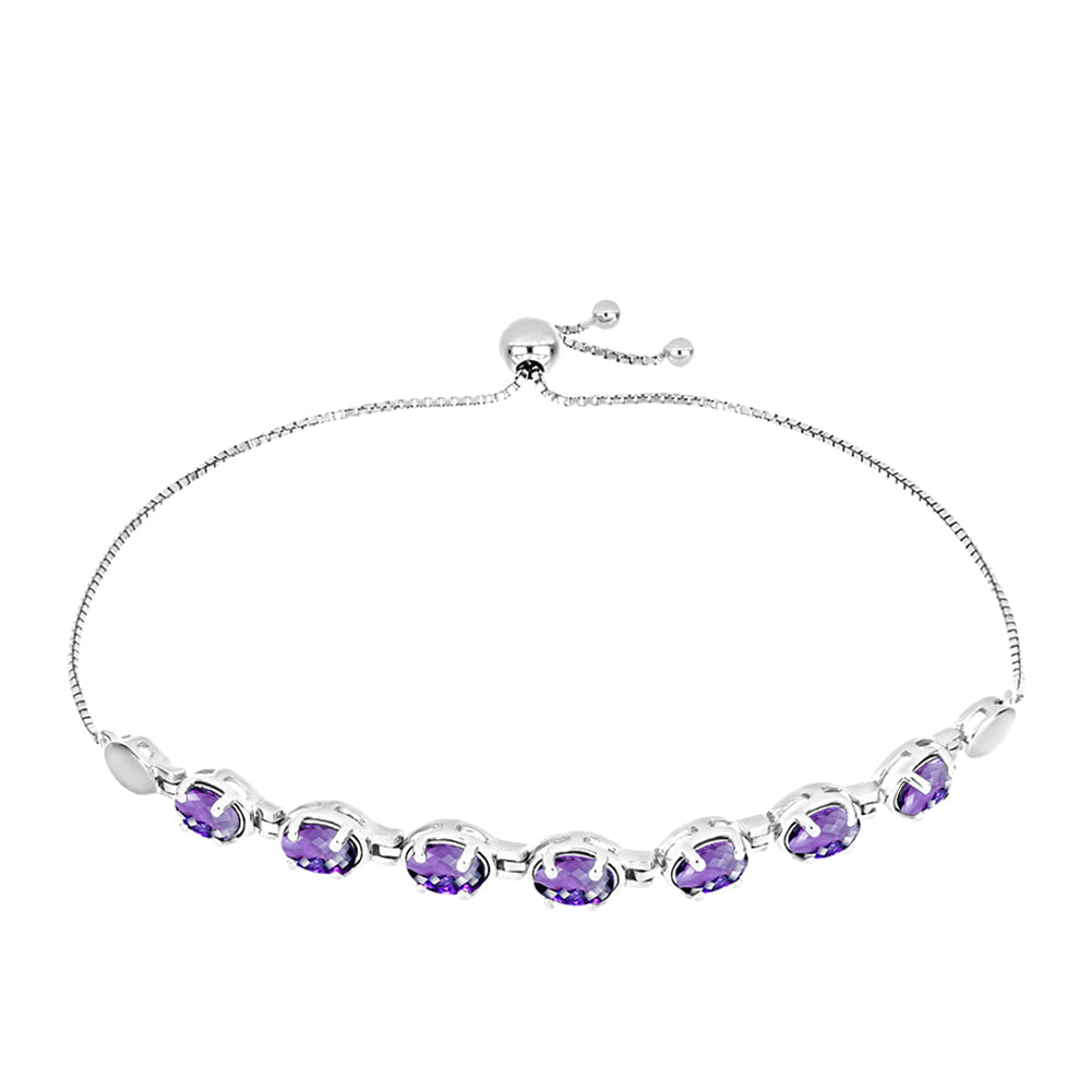 Pulsera de Plata con Amatista de Marruecos 1 