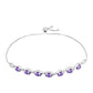 Pulsera de Plata con Amatista de Marruecos