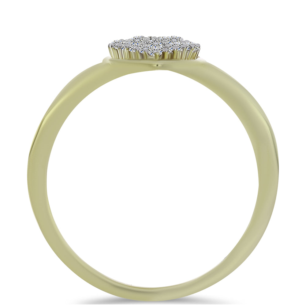 Conjunto de Plata Bañada en Oro con Diamante Champagne y Topacio Blanco ( Pendientes +Anillo +Colgante )