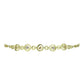 Pulsera de Plata Bañada en Oro con Diamante Champagne y Diamante blanco