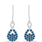 Pendientes de Plata con Topacio Azul Londres