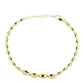 Pulsera de Plata Bañada en Oro con Diamante Champagne y Diamante blanco