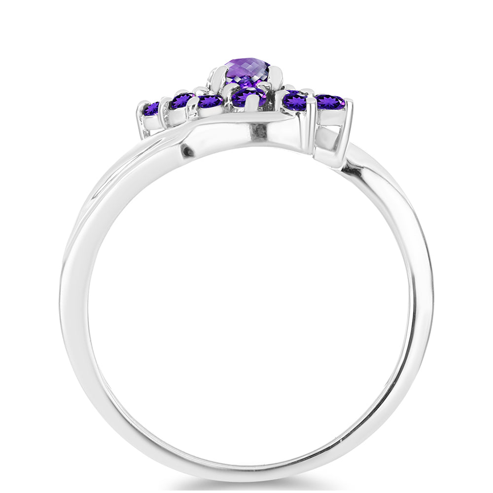 Anillo de Plata con Amatista de Marruecos 2 
