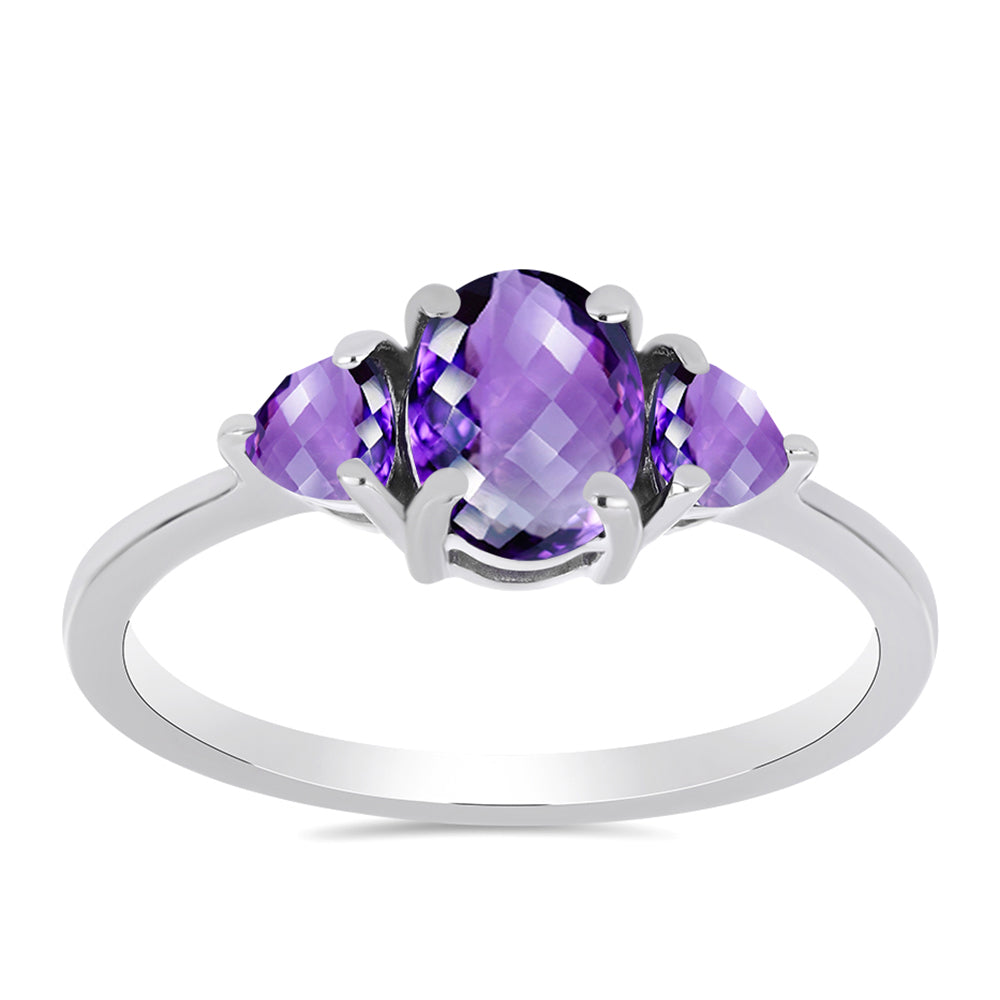 Anillo de Plata con Amatista de Marruecos 3 