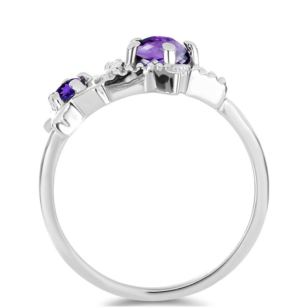 Anillo de Plata con Amatista de Marruecos 2 