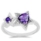 Anillo de Plata con Amatista de Marruecos