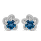 Pendientes de Plata con Topacio Azul Londres
