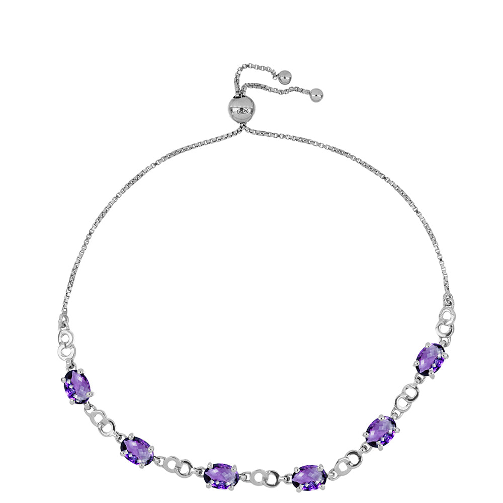 Pulsera de Plata con Amatista de Marruecos 1 