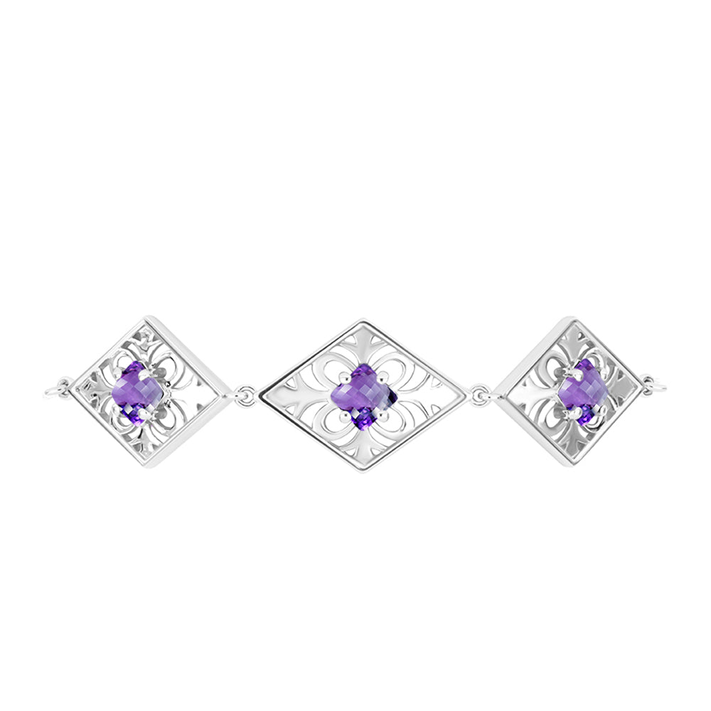 Pulsera de Plata con Amatista de Marruecos 2 