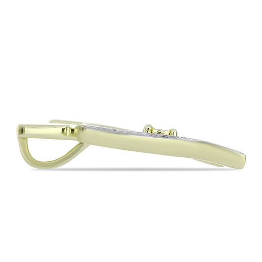 Colgante de Plata Bañada en Oro con Diamante Champagne y Diamante blanco