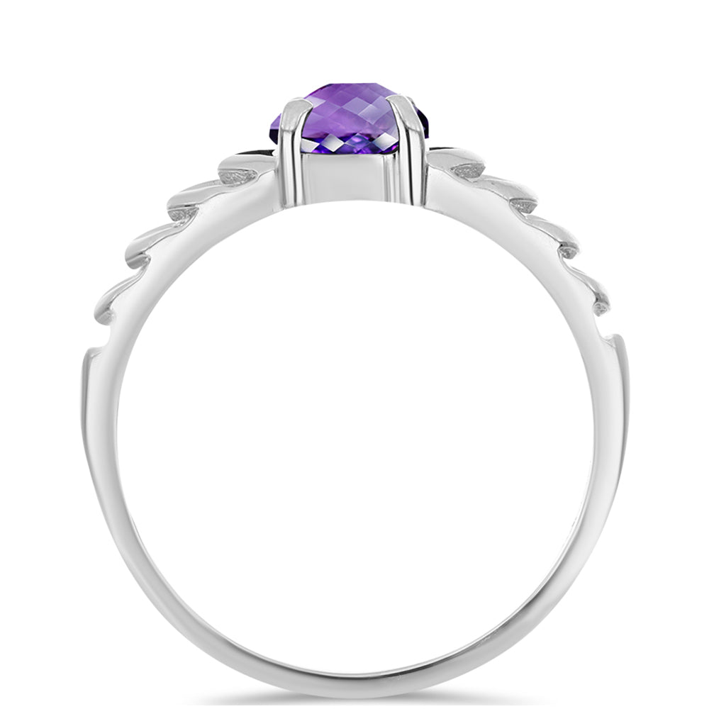 Anillo de Plata con Amatista de Marruecos 2 