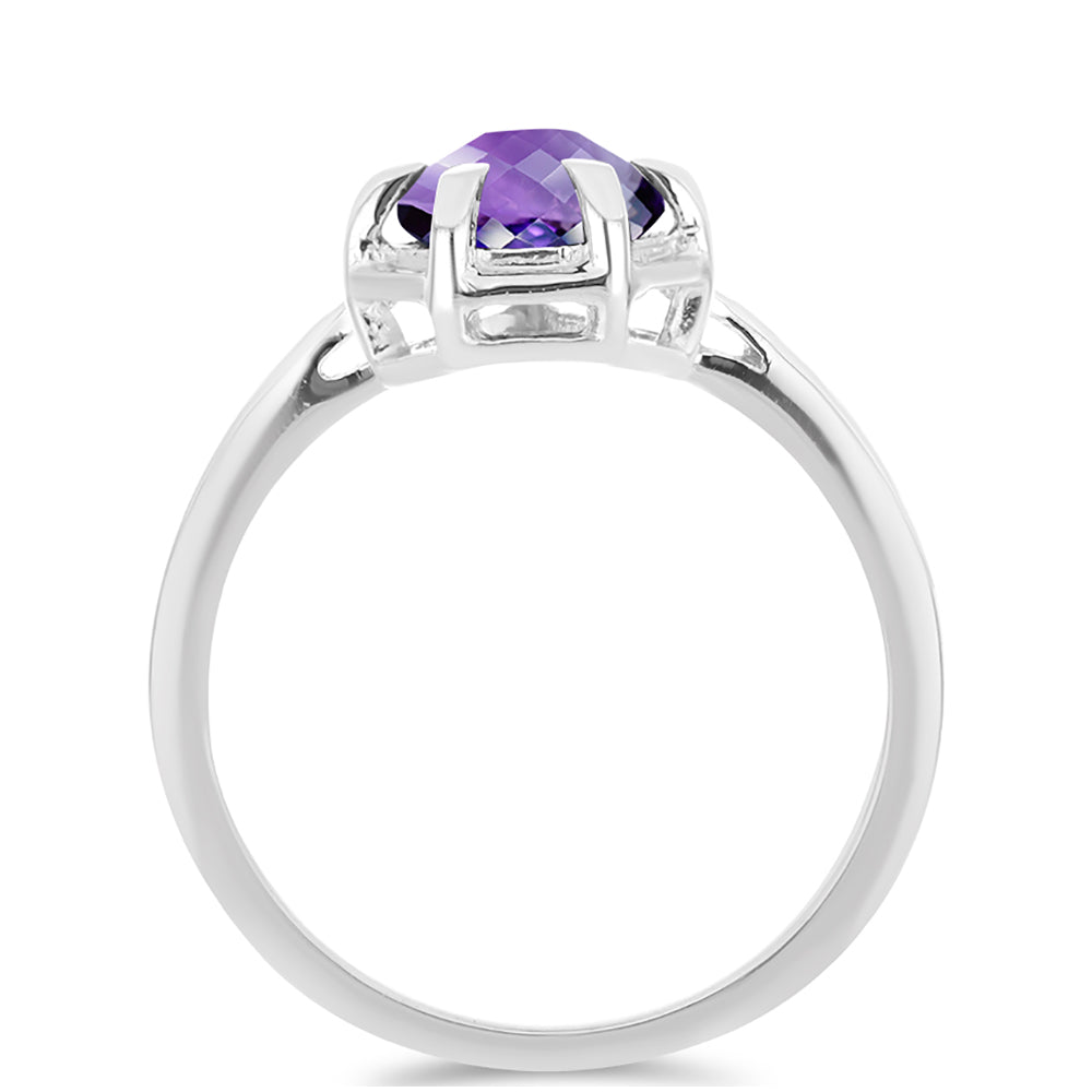 Anillo de Plata con Amatista de Marruecos 2 